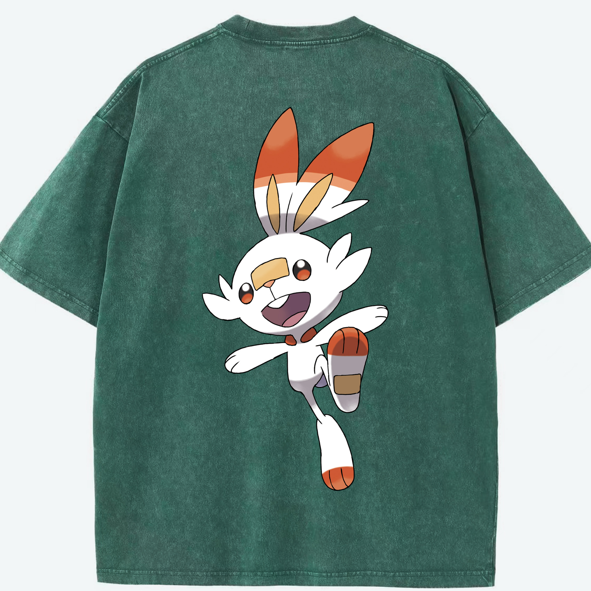 （画像用） ポケットモンスター Pokémon 綿100% ヴィンテージ風 半袖Tシャツ（背面プリント）